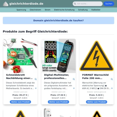 Screenshot gleichrichterdiode.de