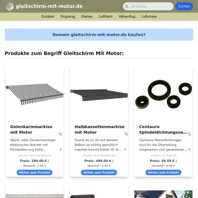 Screenshot gleitschirm-mit-motor.de
