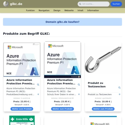 Screenshot glkc.de