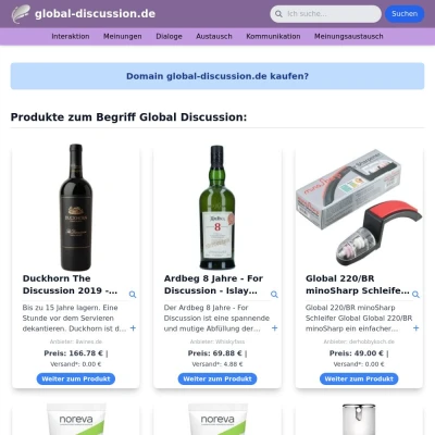 Screenshot global-discussion.de