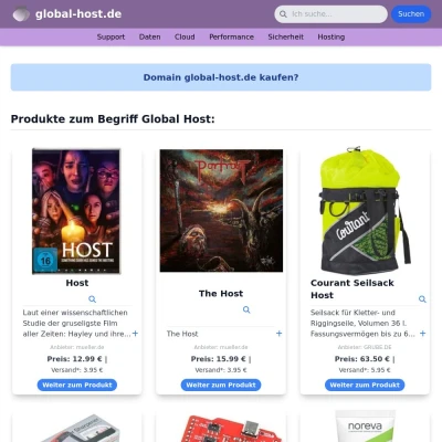 Screenshot global-host.de