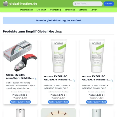 Screenshot global-hosting.de