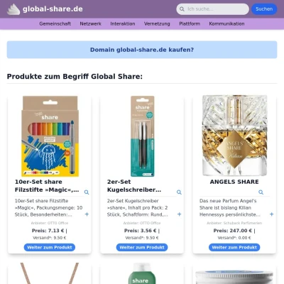 Screenshot global-share.de