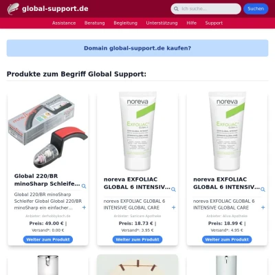 Screenshot global-support.de