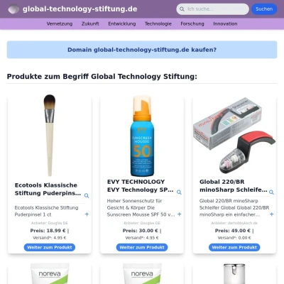 Screenshot global-technology-stiftung.de