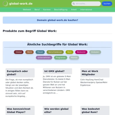 Screenshot global-work.de