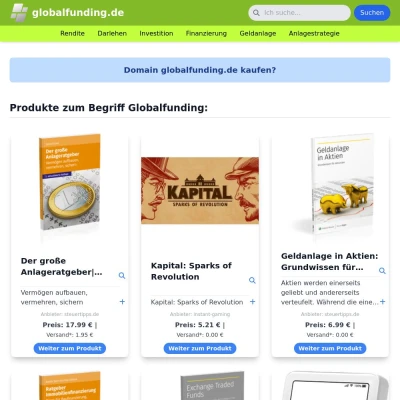 Screenshot globalfunding.de