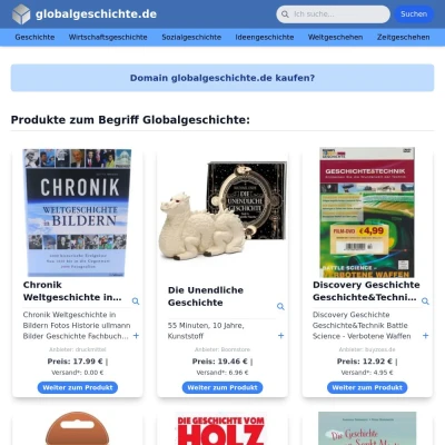 Screenshot globalgeschichte.de