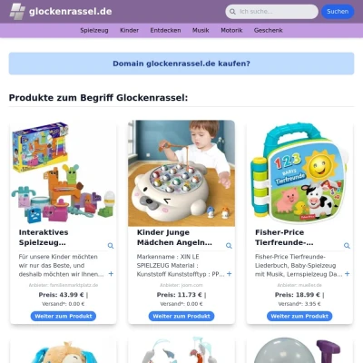Screenshot glockenrassel.de