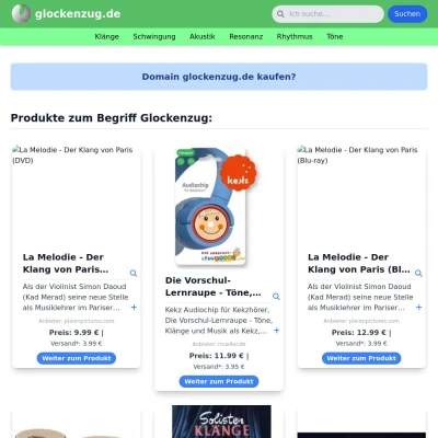Screenshot glockenzug.de