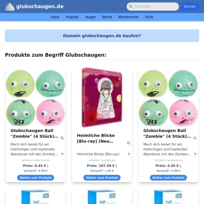 Screenshot glubschaugen.de