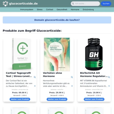 Screenshot glucocorticoide.de