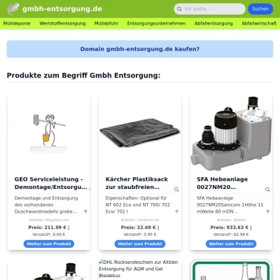 Screenshot gmbh-entsorgung.de