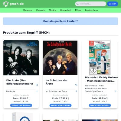 Screenshot gmch.de