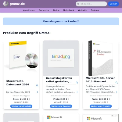 Screenshot gmmz.de