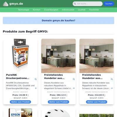 Screenshot gmyo.de