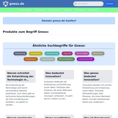 Screenshot gneus.de