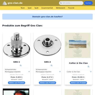 Screenshot gns-clan.de