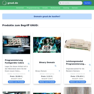 Screenshot gnud.de