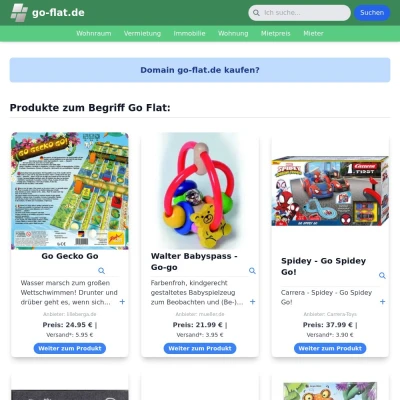 Screenshot go-flat.de