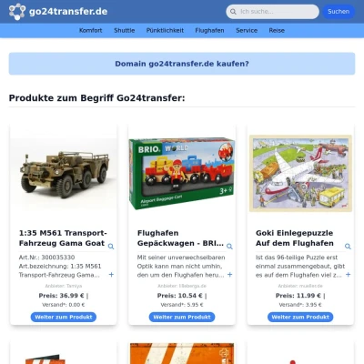 Screenshot go24transfer.de