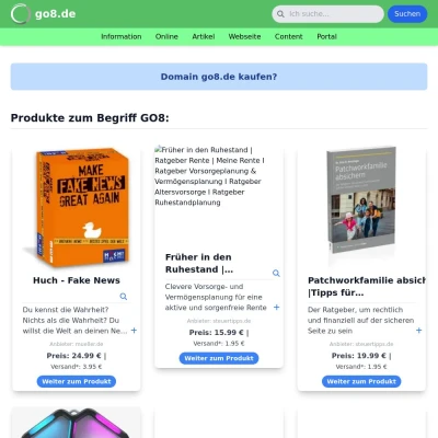 Screenshot go8.de