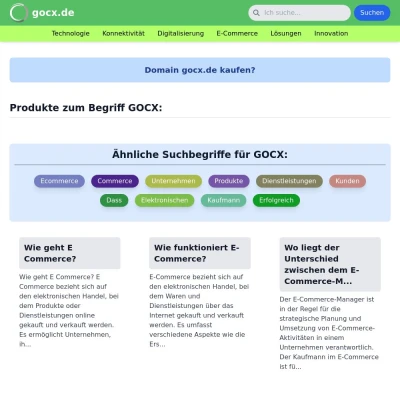 Screenshot gocx.de