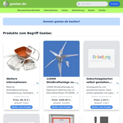 Screenshot goelae.de