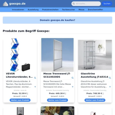 Screenshot goexpo.de