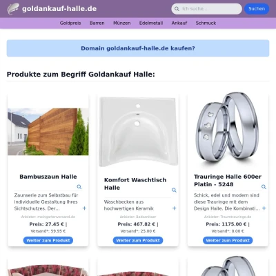 Screenshot goldankauf-halle.de