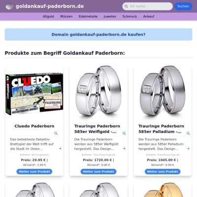 Screenshot goldankauf-paderborn.de