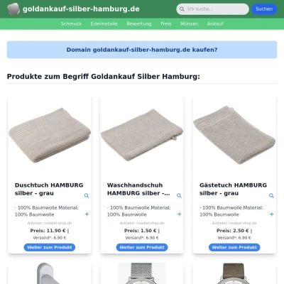 Screenshot goldankauf-silber-hamburg.de
