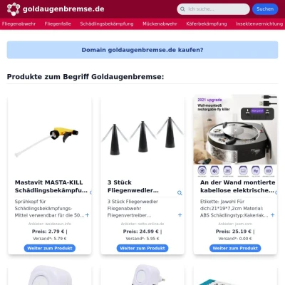 Screenshot goldaugenbremse.de