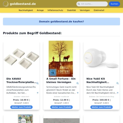 Screenshot goldbestand.de