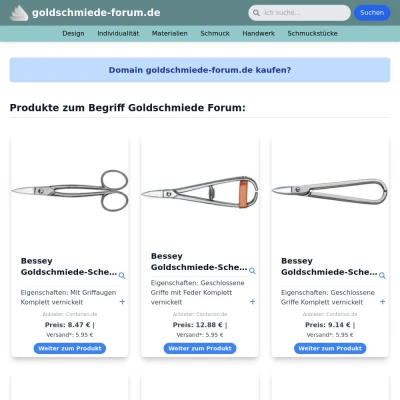 Screenshot goldschmiede-forum.de