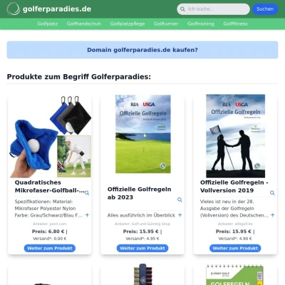 Screenshot golferparadies.de