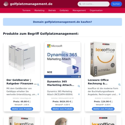 Screenshot golfplatzmanagement.de