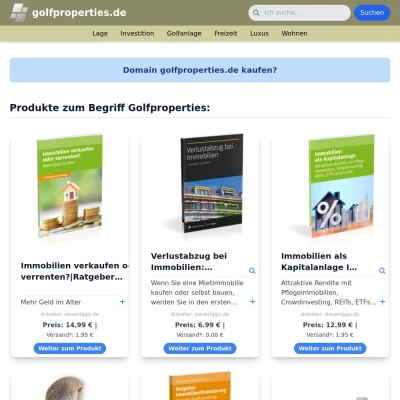 Screenshot golfproperties.de