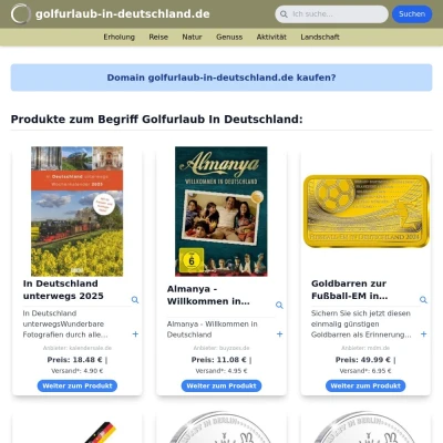 Screenshot golfurlaub-in-deutschland.de