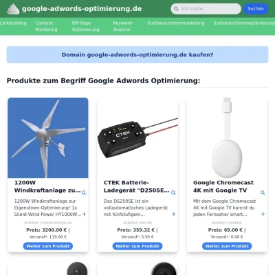 Screenshot google-adwords-optimierung.de