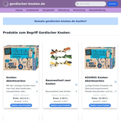 Screenshot gordischer-knoten.de