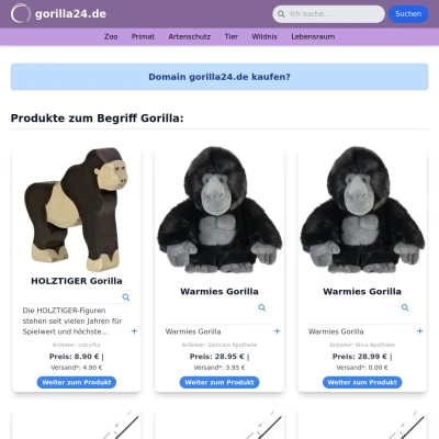 Screenshot gorilla24.de