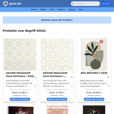 Screenshot gosa.de
