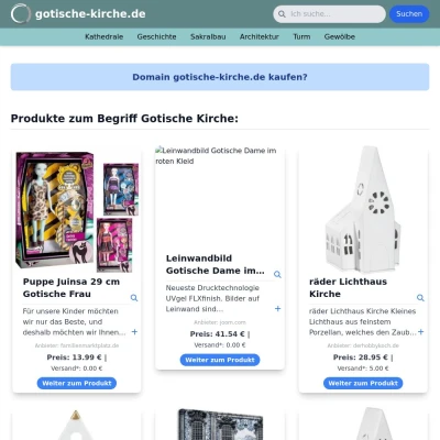 Screenshot gotische-kirche.de