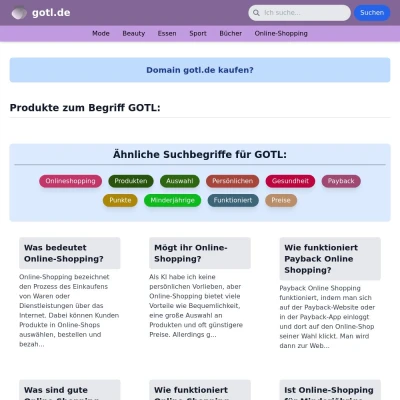 Screenshot gotl.de