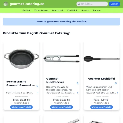 Screenshot gourmet-catering.de