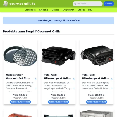 Screenshot gourmet-grill.de