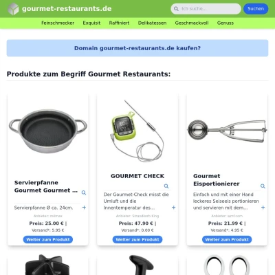 Screenshot gourmet-restaurants.de