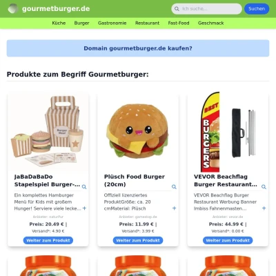 Screenshot gourmetburger.de