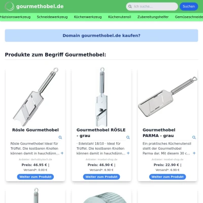 Screenshot gourmethobel.de